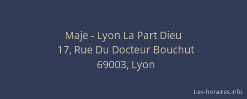 Maje - Lyon La Part Dieu