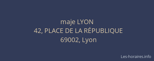 maje LYON