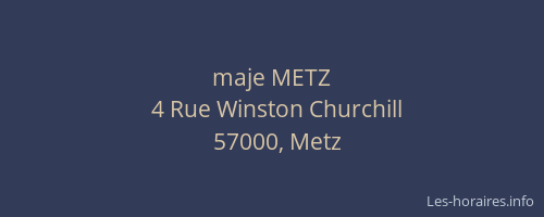 maje METZ