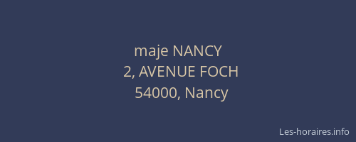 maje NANCY