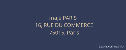 maje PARIS
