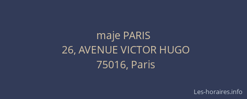 maje PARIS