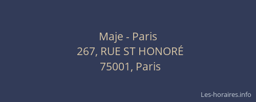 Maje - Paris