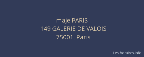 maje PARIS