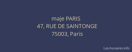 maje PARIS