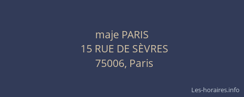 maje PARIS