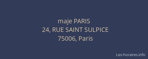 maje PARIS