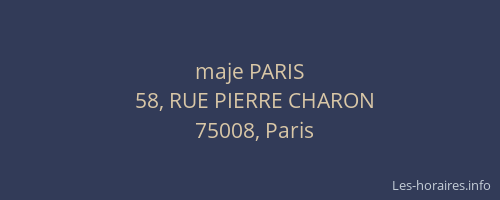 maje PARIS