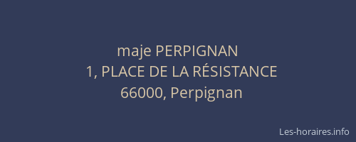 maje PERPIGNAN