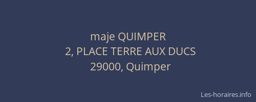 maje QUIMPER