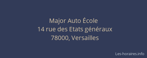 Major Auto École