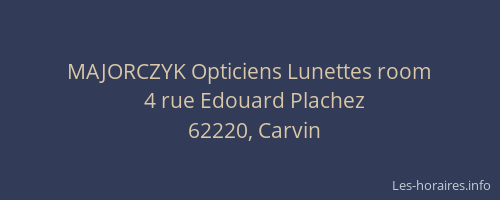 MAJORCZYK Opticiens Lunettes room