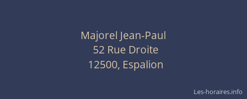 Majorel Jean-Paul