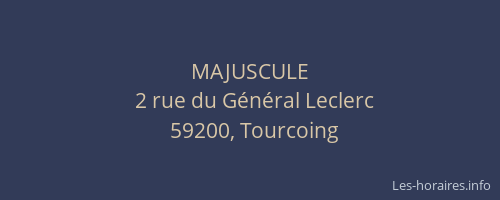 MAJUSCULE