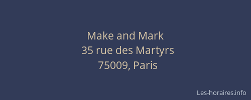 Make and Mark