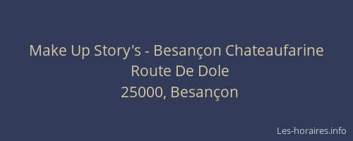 Make Up Story's - Besançon Chateaufarine