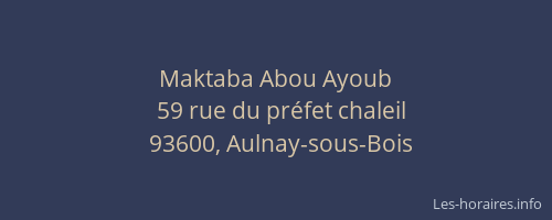 Maktaba Abou Ayoub