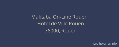 Maktaba On-Line Rouen