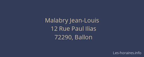 Malabry Jean-Louis