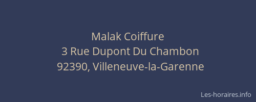 Malak Coiffure