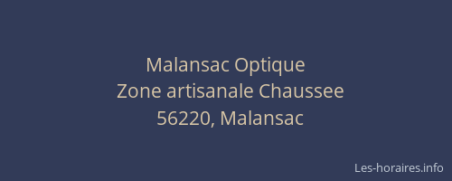 Malansac Optique