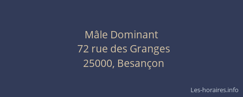 Mâle Dominant