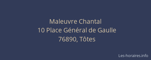 Maleuvre Chantal