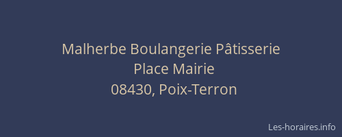 Malherbe Boulangerie Pâtisserie