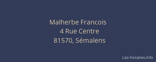 Malherbe Francois