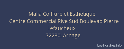 Malia Coiffure et Esthetique