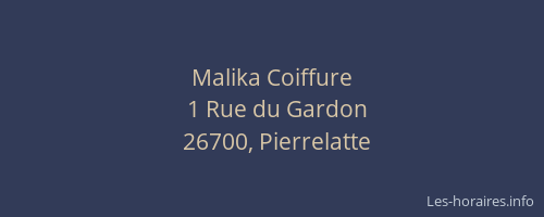 Malika Coiffure