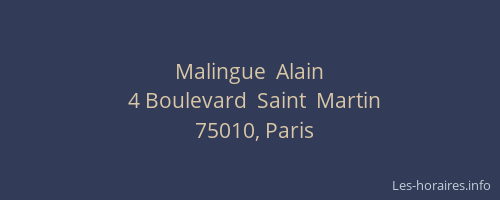 Malingue  Alain