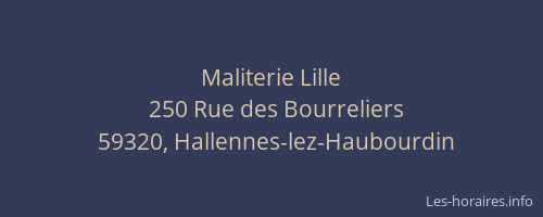 Maliterie Lille