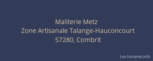 Maliterie Metz