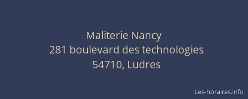 Maliterie Nancy