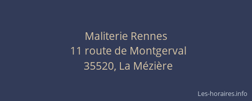 Maliterie Rennes