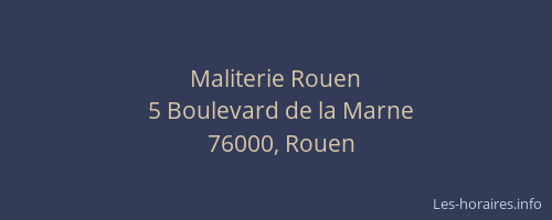 Maliterie Rouen
