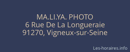 MA.LI.YA. PHOTO