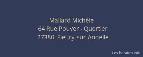 Mallard Mich&egrave;le