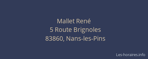 Mallet René