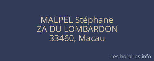 MALPEL Stéphane