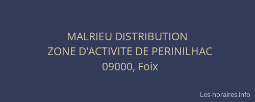 MALRIEU DISTRIBUTION