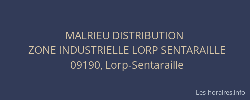 MALRIEU DISTRIBUTION