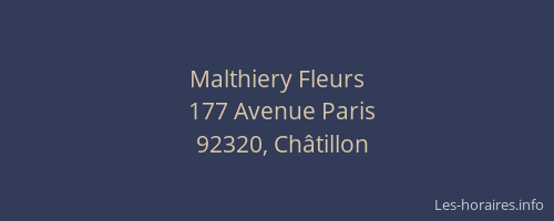 Malthiery Fleurs