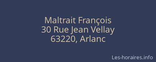 Maltrait François