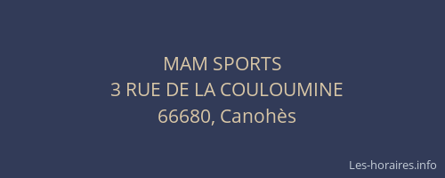 MAM SPORTS