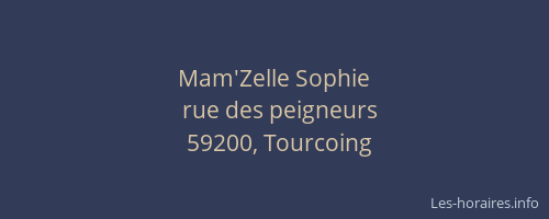 Mam'Zelle Sophie