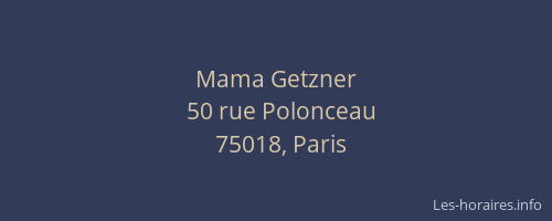 Mama Getzner