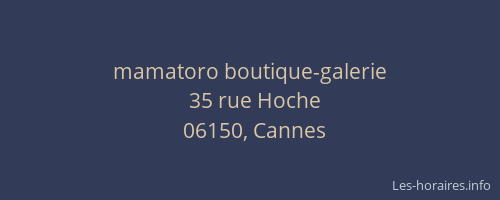 mamatoro boutique-galerie