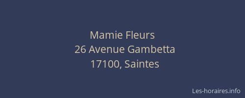 Mamie Fleurs